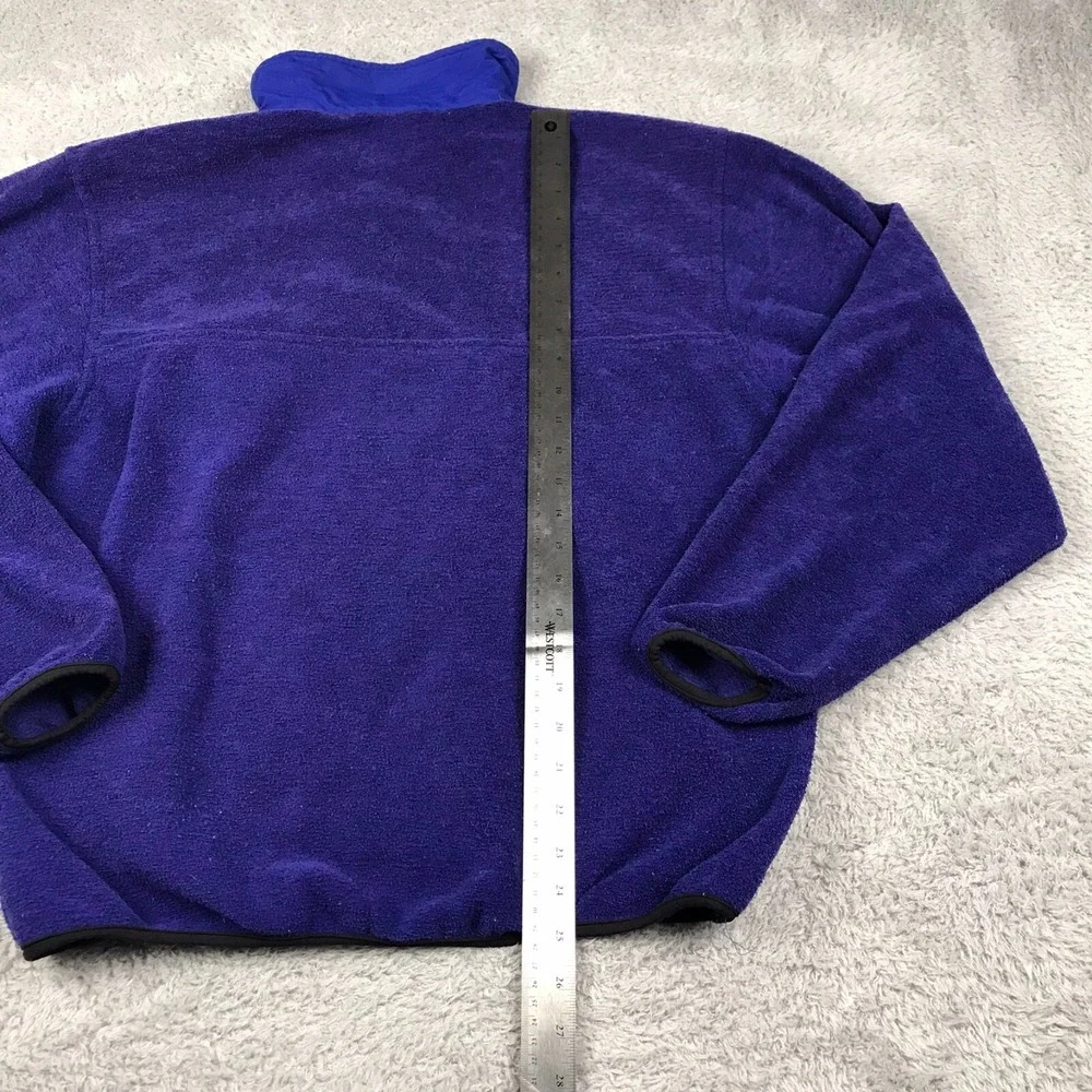 Vintage 70s 80s The North Face Jacket Mens M Blue‎ 1/4 Snap Fleece Sweater USA